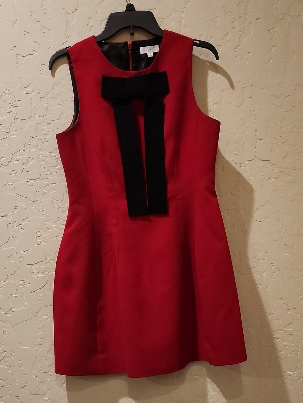 Sleeveless Red Bow-Accent Dress - Unbranded